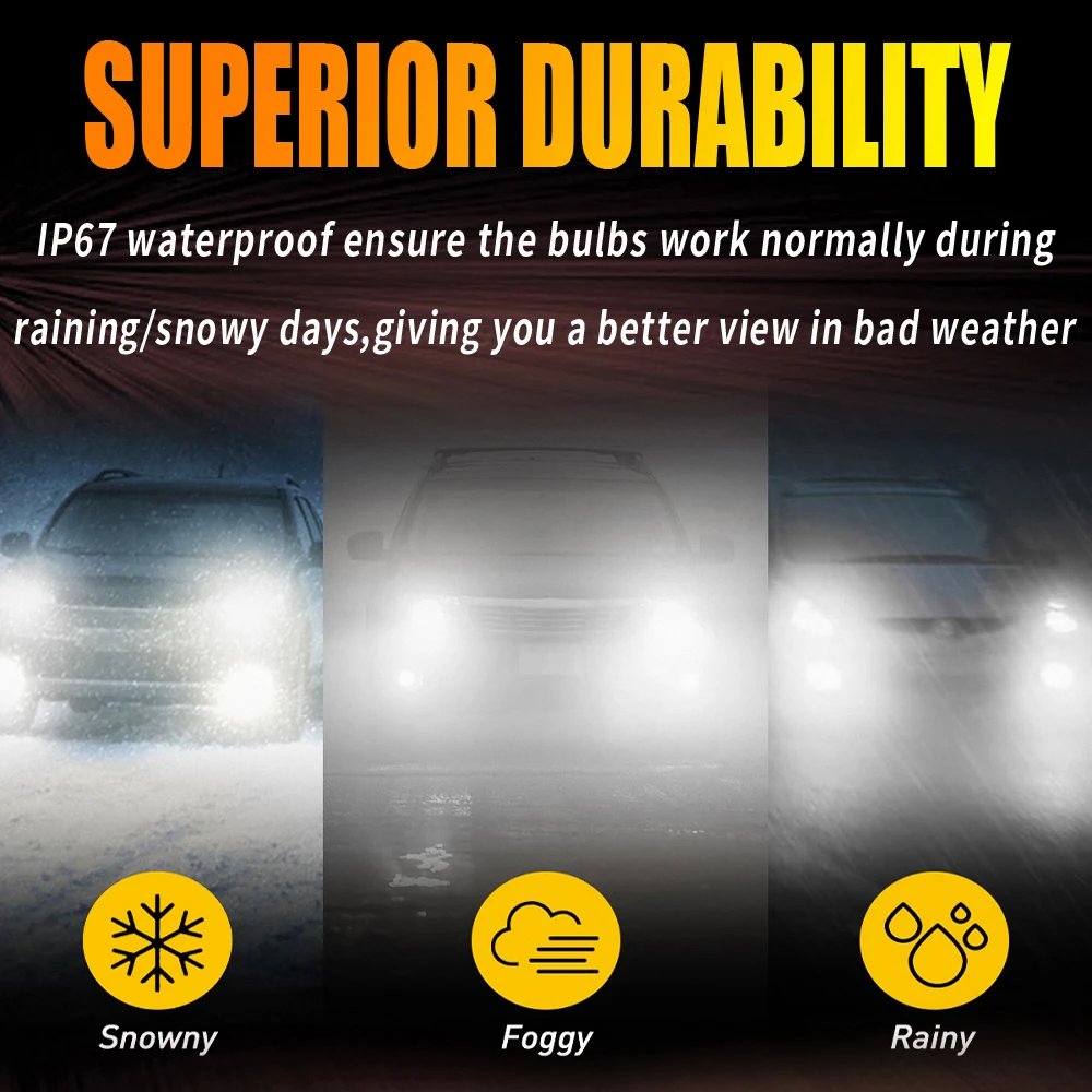 مصباح أمامي ليد عالي الطاقة لسيارة هيونداي اكسنت-، في Canbus ، بدون خطأ ، ضوء ضباب أبيض ، مصباح دايود ، H27W2 ، 12 فولت ، 55 واط ، مصباح سيارة