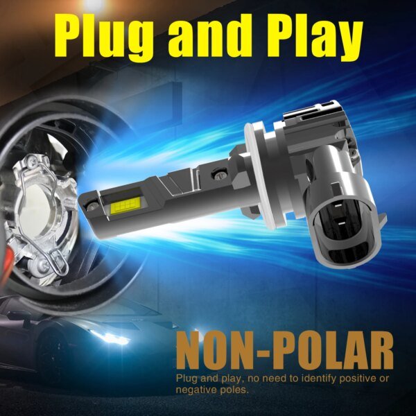 مصباح أمامي ليد عالي الطاقة لسيارة هيونداي اكسنت-، في Canbus ، بدون خطأ ، ضوء ضباب أبيض ، مصباح دايود ، H27W2 ، 12 فولت ، 55 واط ، مصباح سيارة