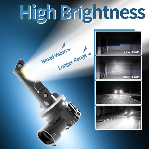 مصباح أمامي ليد عالي الطاقة لسيارة هيونداي اكسنت-، في Canbus ، بدون خطأ ، ضوء ضباب أبيض ، مصباح دايود ، H27W2 ، 12 فولت ، 55 واط ، مصباح سيارة