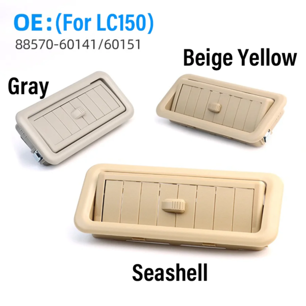 فتحة تكييف هواء علوية لسقف السيارة ، شبكة منفذ تيار متردد لتويوتا برادو l120 ، LC150 ،تويوتا برادو ، 1