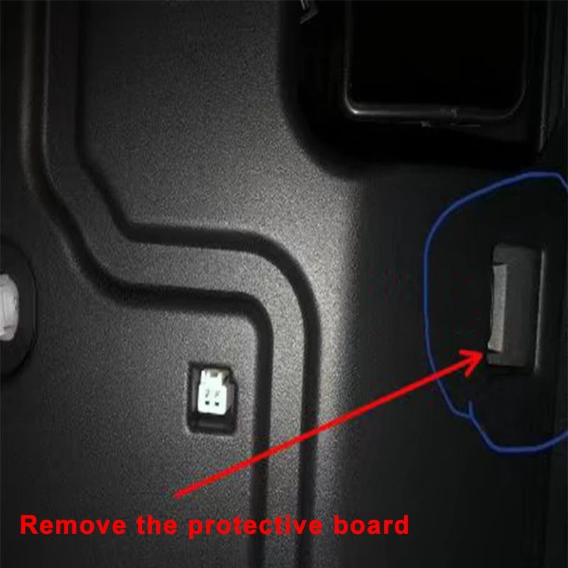 مصباح داخلي LED للخلف ، موصل إضاءة مزخرف ، تويوتا كامري كورولا RAV4 تاج ملحقات لكزس ، علبة القفازات ، 2