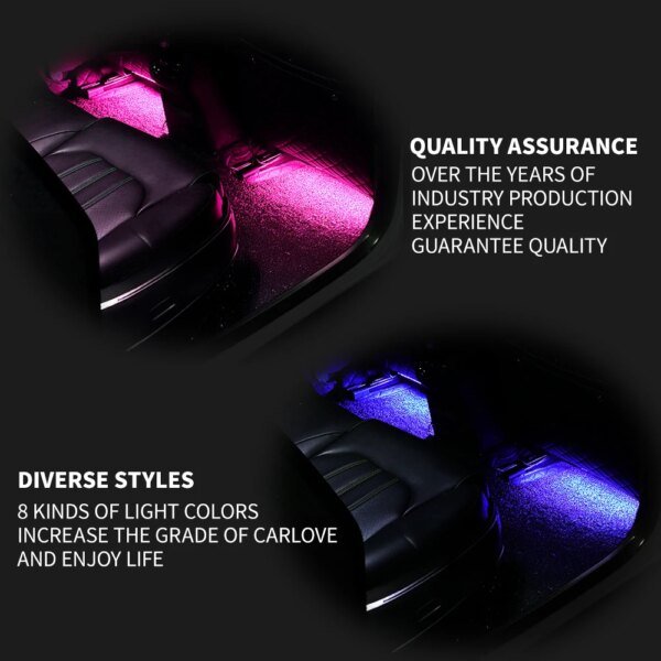 مصباح داخلي LED للخلف ، موصل إضاءة مزخرف ، تويوتا كامري كورولا RAV4 تاج ملحقات لكزس ، علبة القفازات ، 2