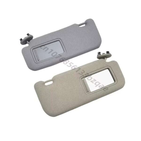 لتويوتا أوريس كورولا 2008 - 2013 حاجب الشمس الداخلي للسيارة مع مرآة رمادي بيج ظل الشمس الجانب الأيسر الأيمن للسائق