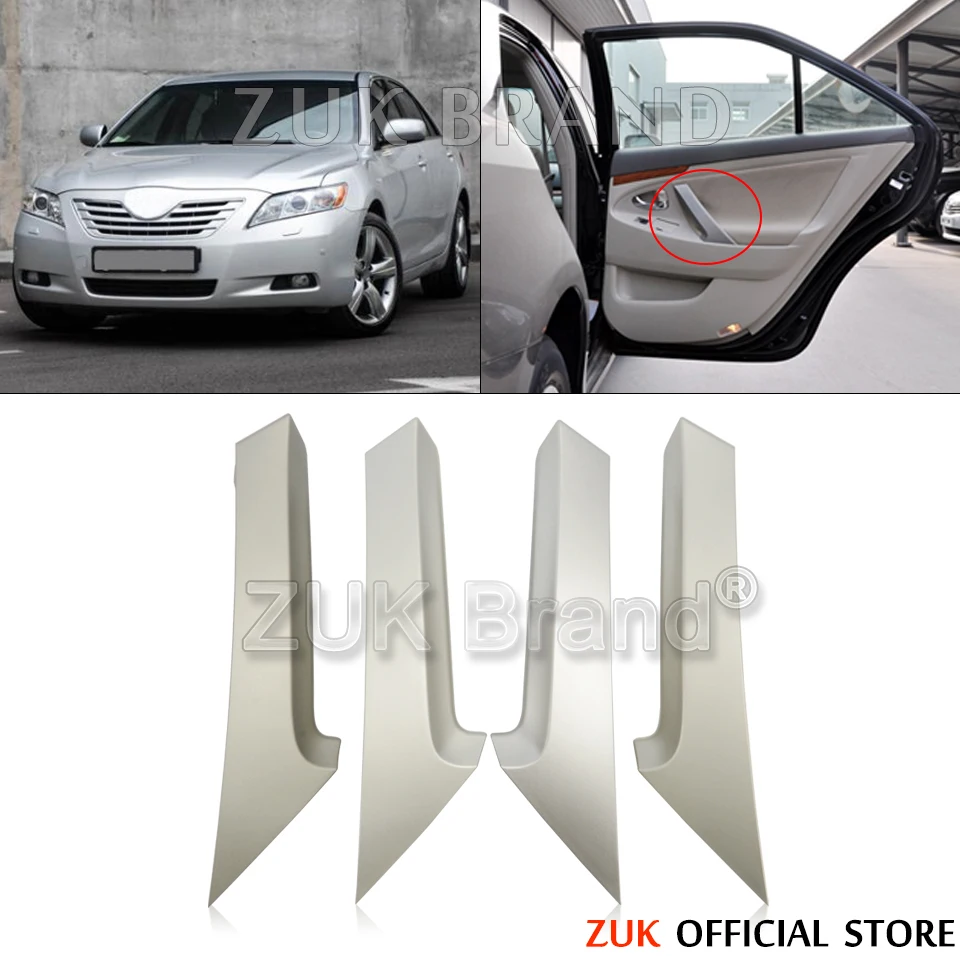 ZUK لتويوتا كامري 2006 2007 2008 2009 2010 2011 الفضة سيارة الداخلية مقبض الباب مسند الذراع الداخلي لوحة سحب غطاء الكسوة ZUK لتويوتا كامري 2006 2007 2008 2009 2010 2011 الفضة سيارة الداخلية مقبض الباب مسند الذراع الداخلي لوحة سحب غطاء الكسوة