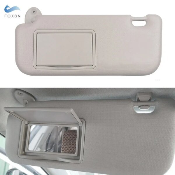 لسيارة Toyota Corolla E160 E170 2014 2015 2016 2017 74320-02B20 حاجب شمس داخلي يسار/يمين لوحة حاجب من الشمس مع مرآة مكياج
