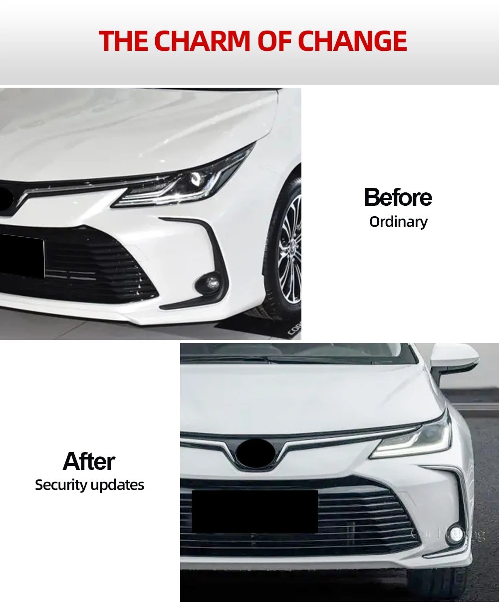 مصابيح الضباب الأمامية LED لتويوتا كورولا Altis ، مصباح الضباب ، الكروم مع تسخير ، غطاء الأسلاك ، مصبغة ، 1 Set ، 2020 ، 2021 ، 2022