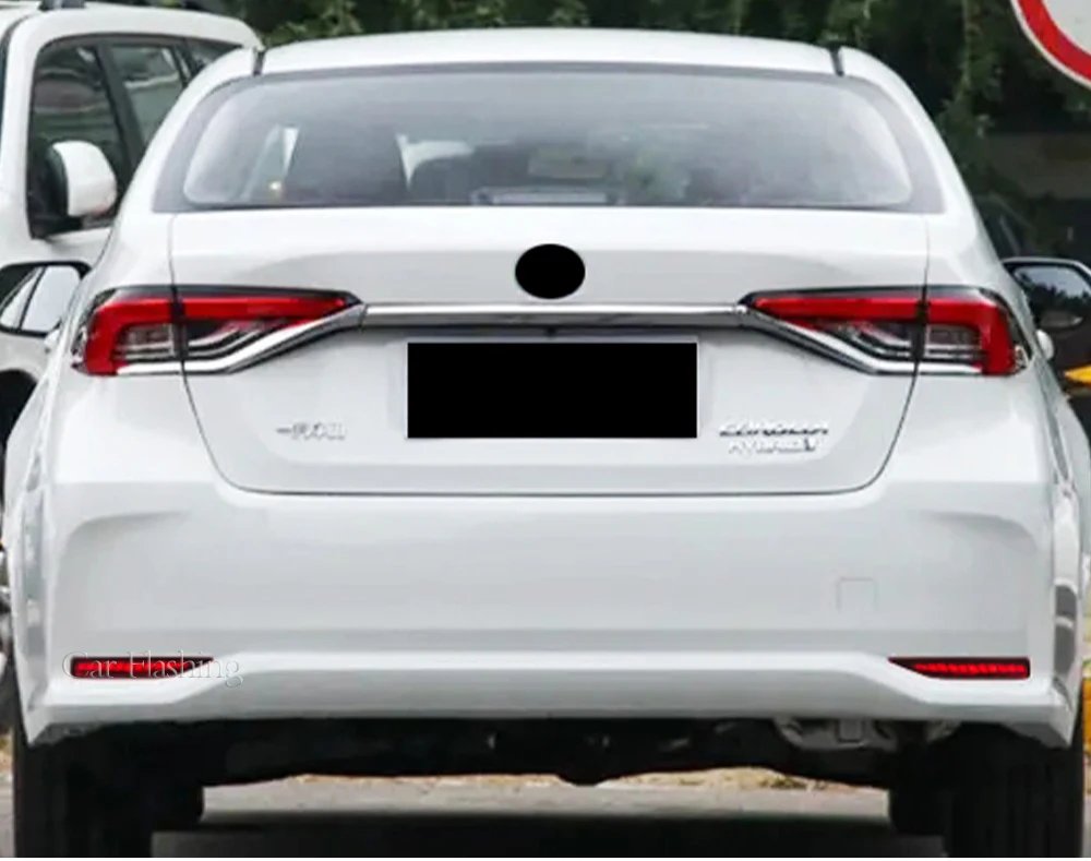 2 قطعة لتويوتا كورولا Altis 2019 2020 2021 2022 LED مصباح الضباب الخلفي الوفير ضوء الفرامل ضوء ديناميكية بدوره إشارة عاكس
