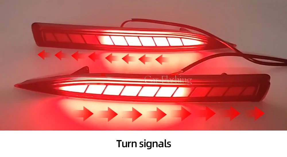 2 قطعة لتويوتا كورولا Altis 2019 2020 2021 2022 LED مصباح الضباب الخلفي الوفير ضوء الفرامل ضوء ديناميكية بدوره إشارة عاكس