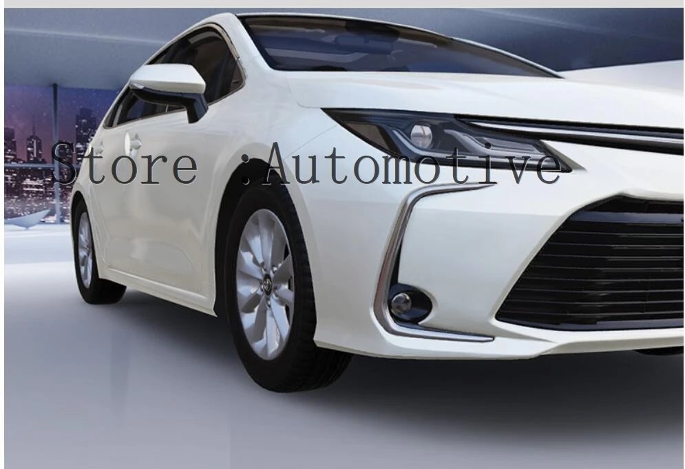 2 قطعة لتويوتا كورولا E210 الجبهة الضباب أضواء الضباب مصباح خفيف حلقة غطاء إطاري التشذيب برستيج Altis 2019 2020 2021 مشرق