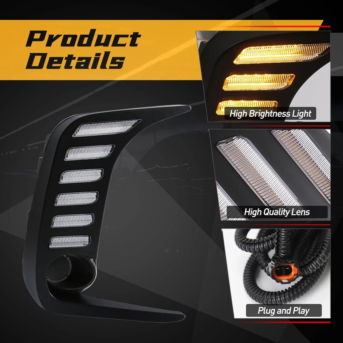 مصابيح ليد DRL تعمل لتويوتا كورولا ، مصابيح ضباب السيارة ، إشارة الانعطاف ، المصد الأمامي ، الأبيض ، الأصفر ، الأزرق ، من من من من من ، من ، إلى ،
