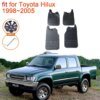 واقيات الطين لتويوتا هايلكس ، واقيات الطين الأمامية والخلفية ، المصدات ، حراس البداية ، 4WD ، 1998-2005 ، 1999 ، 2000 ، 2001 ، 2002 ، 2003 ، 2004 ، ،