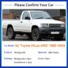 واقيات الطين لـ Toyota HiLux 4WD 1998 ~ 2005 ملحقات 1999 2000 2001 2002 2003 2004 واقيات الطين واقيات بلاش خلفية أمامية