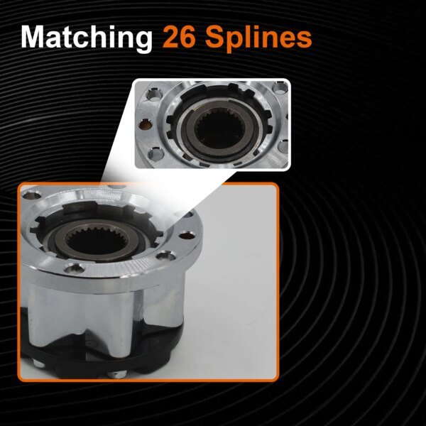 محاور قفل عجلة يدوية ، سبيكة زنك ، 4 عداء thilux بيك آب ، فان B006-yota, 1