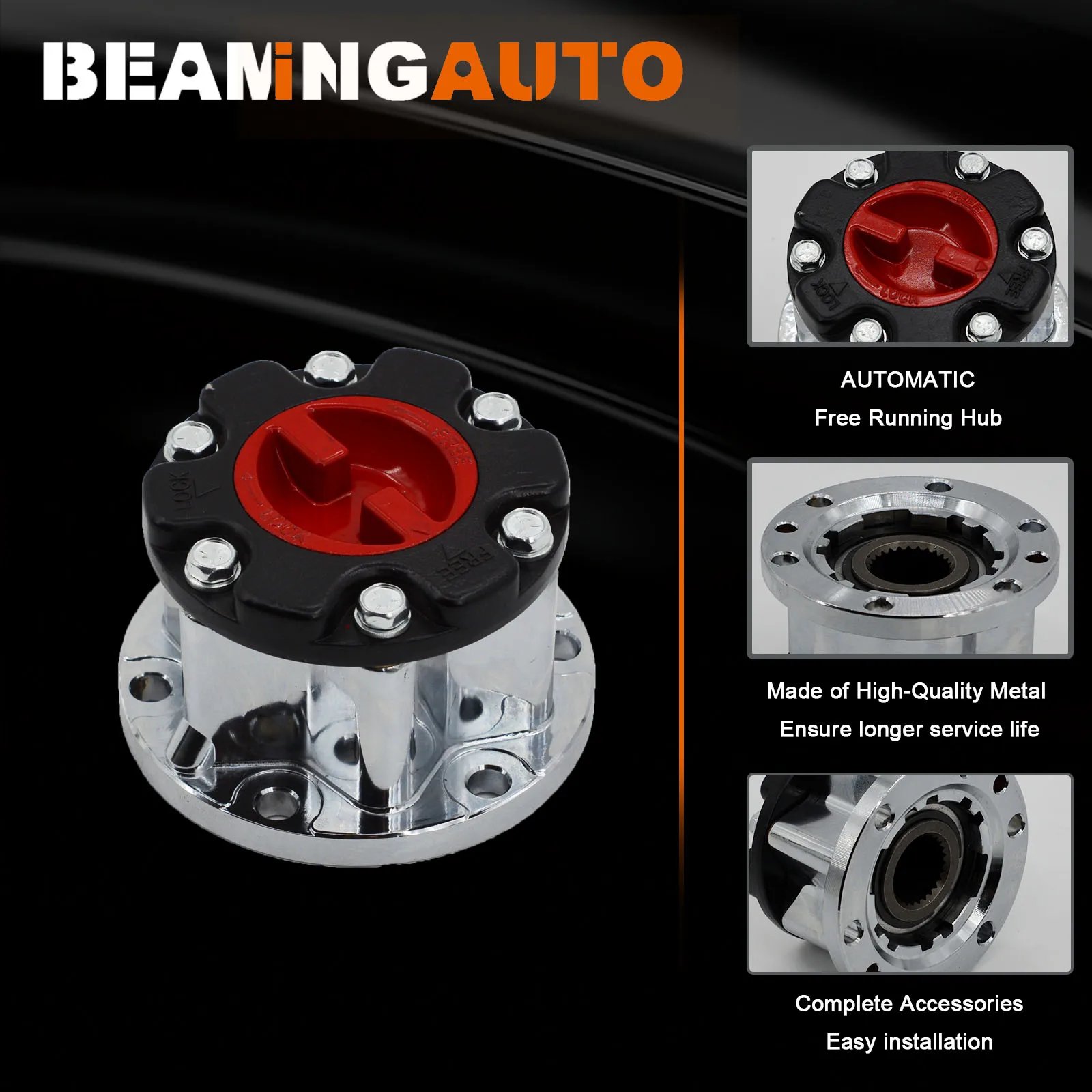 محاور قفل عجلة يدوية ، سبيكة زنك ، 4 عداء thilux بيك آب ، فان B006-yota, 1