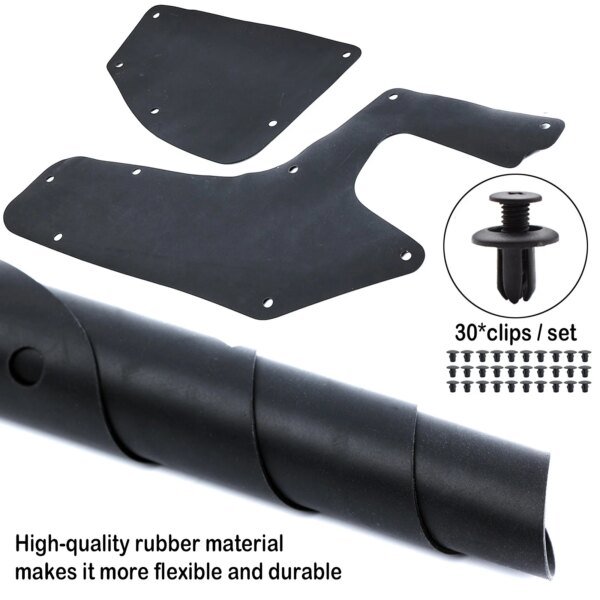 دروع مطاطية لتويوتا لاند كروزر برادو ، كولورادو ، J90 ، J95 ، بطانة الرفرف الداخلية ، المئزر ، الأختام والمشابك ، حراس-: 50
