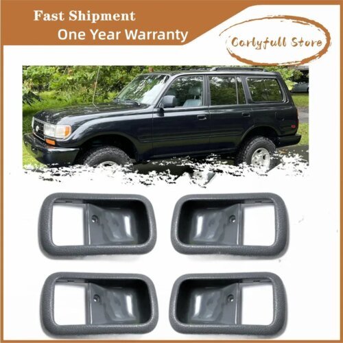 مقبض باب السيارة الداخلية لتويوتا لاند كروزر لكزس LX450 1991-1997 ، الحافة الأمامية والخلفية مجموعة ، 69277-60010-03 ، 69278-60010-03