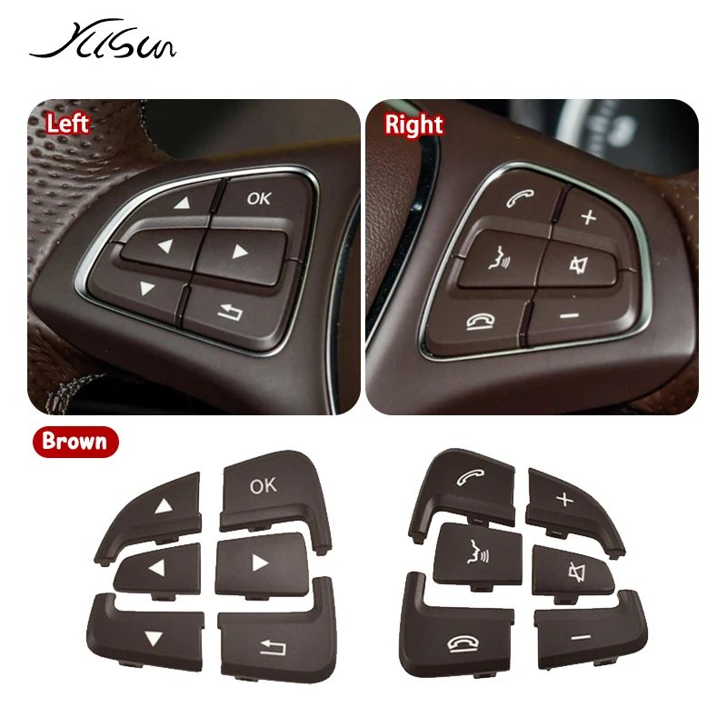 أزرار التحكم في عجلة القيادة متعددة الوظائف ، استبدال المفاتيح لمرسيدس بنز جل جلز CLA CLS W166 W176 W246 W292 W256 W447