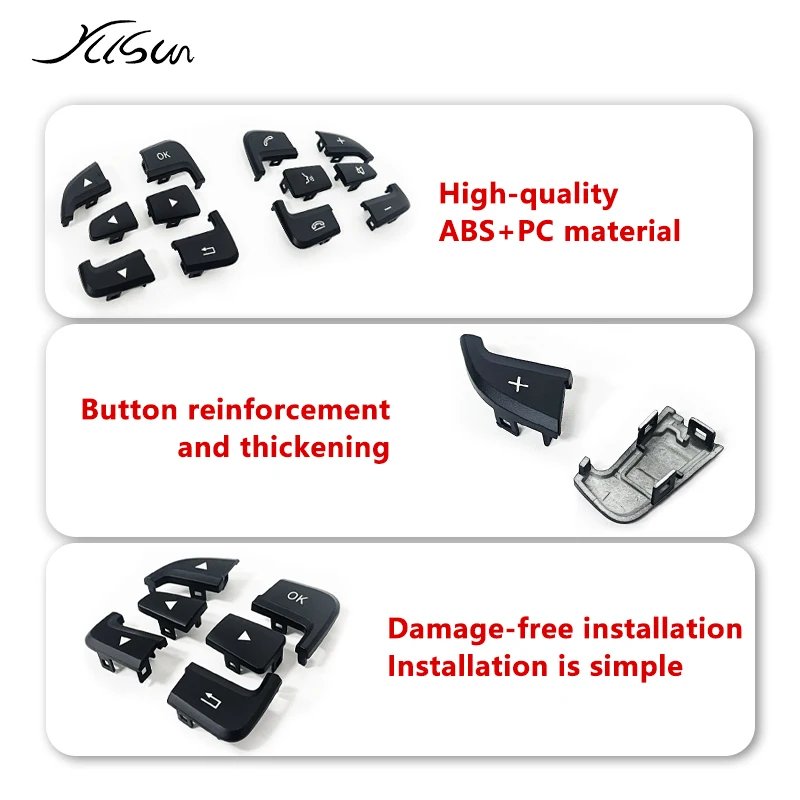 أزرار التحكم في عجلة القيادة متعددة الوظائف ، استبدال المفاتيح لمرسيدس بنز جل جلز CLA CLS W166 W176 W246 W292 W256 W447