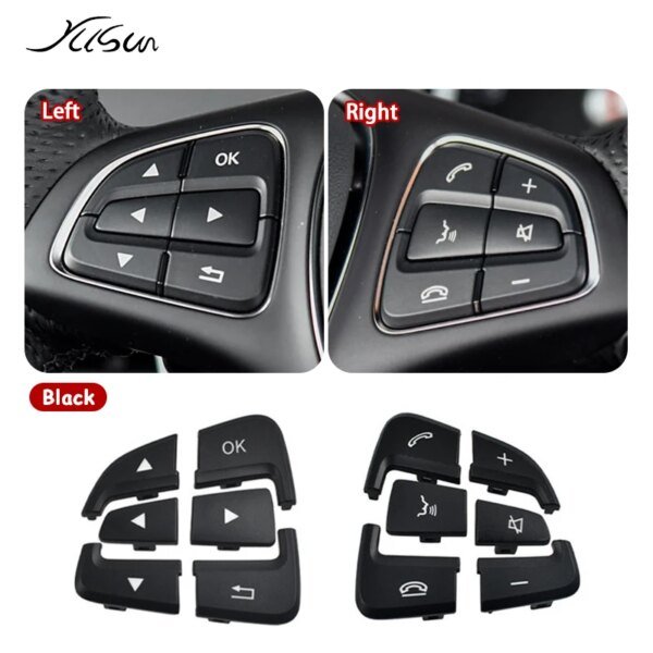 أزرار التحكم في عجلة القيادة متعددة الوظائف ، استبدال المفاتيح لمرسيدس بنز جل جلز CLA CLS W166 W176 W246 W292 W256 W447