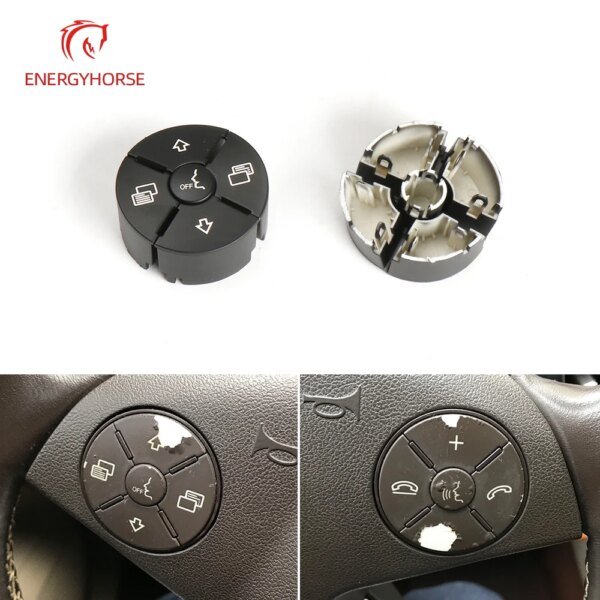 عجلة قيادة متعددة الوظائف للسيارة ، أزرار دفع لسيارات edes Benz R ML GL CLS SL SLK SLR Class W251 W164 W230 W171 w168