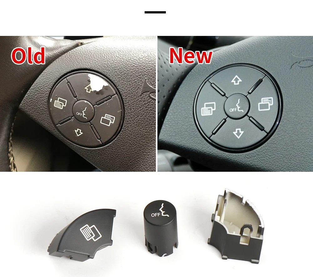 عجلة قيادة متعددة الوظائف للسيارة ، أزرار دفع لسيارات edes Benz R ML GL CLS SL SLK SLR Class W251 W164 W230 W171 w168