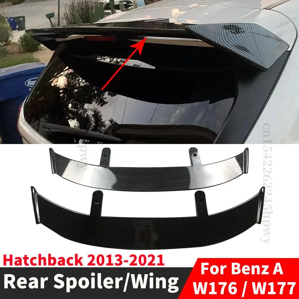 ضبط طقم الجسم الخلفي الجذع التمهيد الجناح سقف سبويلر لمرسيدس بنز الفئة W176 W177 هاتشباك 2013-2021 A180 A200 A260 التصميم ضبط طقم الجسم الخلفي الجذع التمهيد الجناح سقف سبويلر لمرسيدس بنز الفئة W176 W177 هاتشباك 2013-2021 A180 A200 A260 التصميم