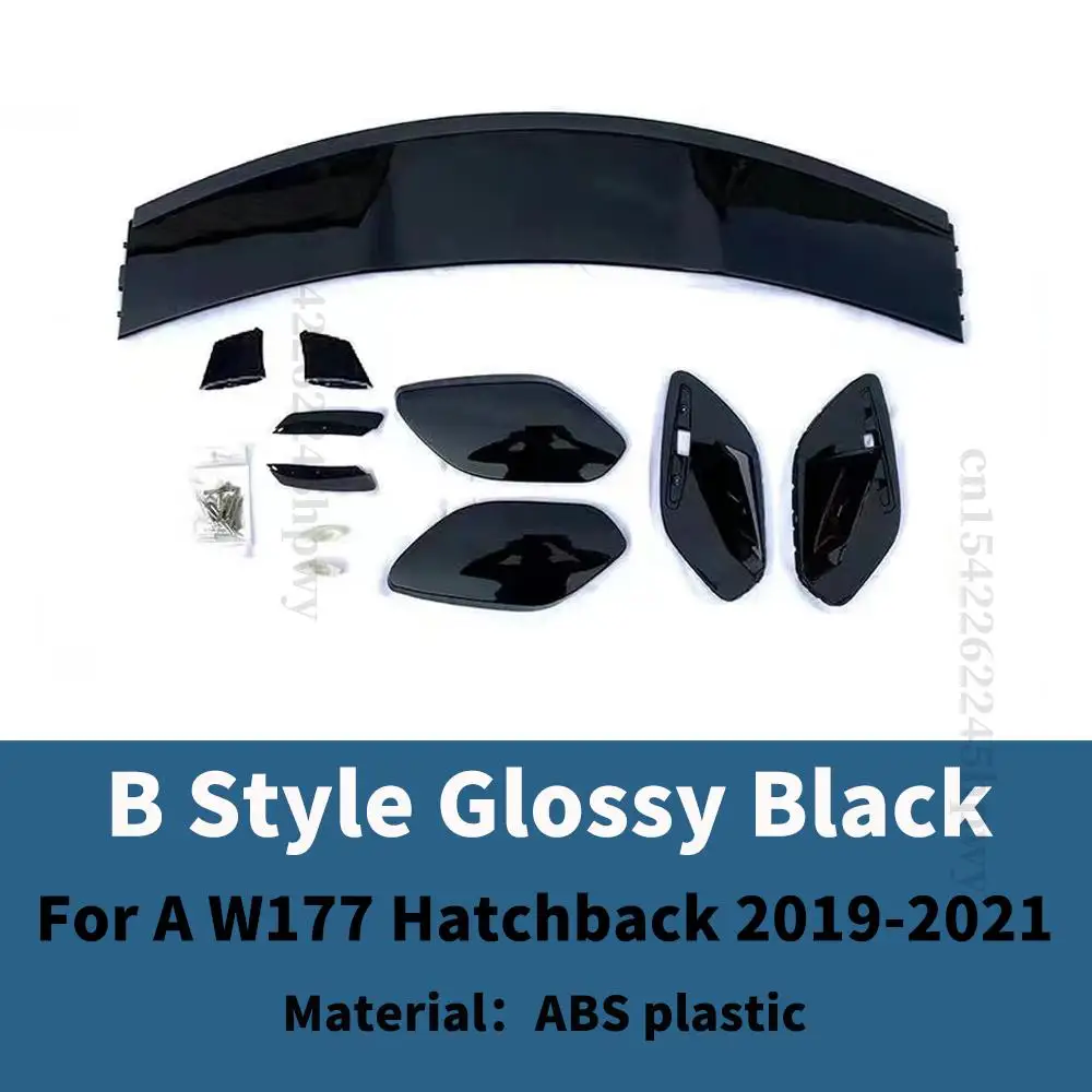 ضبط طقم الجسم الخلفي الجذع التمهيد الجناح سقف سبويلر لمرسيدس بنز الفئة W176 W177 هاتشباك 2013-2021 A180 A200 A260 التصميم ضبط طقم الجسم الخلفي الجذع التمهيد الجناح سقف سبويلر لمرسيدس بنز الفئة W176 W177 هاتشباك 2013-2021 A180 A200 A260 التصميم