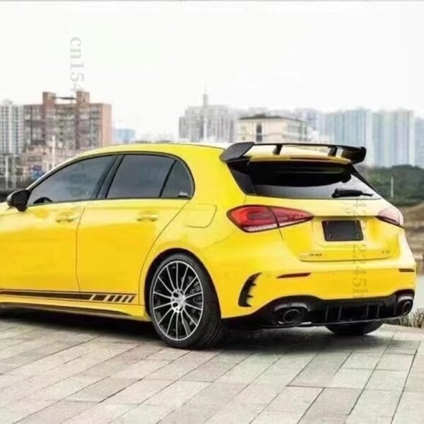 ضبط طقم الجسم الخلفي الجذع التمهيد الجناح سقف سبويلر لمرسيدس بنز الفئة W176 W177 هاتشباك 2013-2021 A180 A200 A260 التصميم