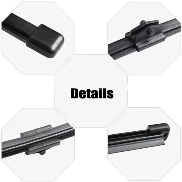 مجموعة شفرات ممسحة إيريك LHD الأمامية والخلفية لسيارات أودي Q3 2011 - 2017 ، فرش زجاج النافذة والأمطار 24 بوصة + 20 بوصة + 16 بوصة