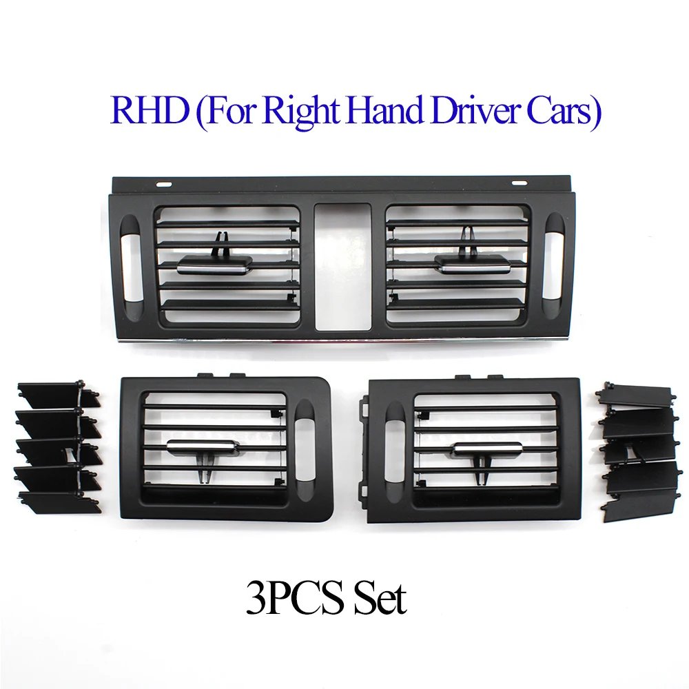 LHD RHD W204 تكييف الهواء فتحة التهوية فتحة مصبغة غطاء لوحة لمرسيدس بنز C الفئة 180 200 220 230 260 300 350 2007-2011
