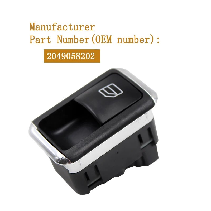 مفتاح نافذة رئيسية جديدة لسيارة Mercedes A B CLA GLA Class For Benz W246 W176 W156 W117 1669054300 1669054400 2049058202