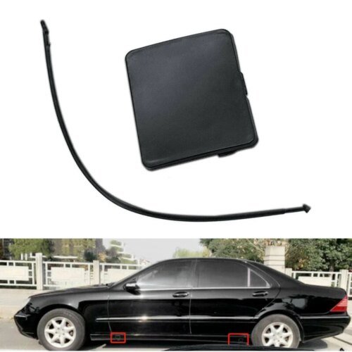 1 قطعة تنورة جانبية للسيارة غطاء فتحة جاك غطاء ممتص للصدمات 1406980330   لمرسيدس لبنز S-Class W140 W220 2000-2006 اكسسوارات السيارات