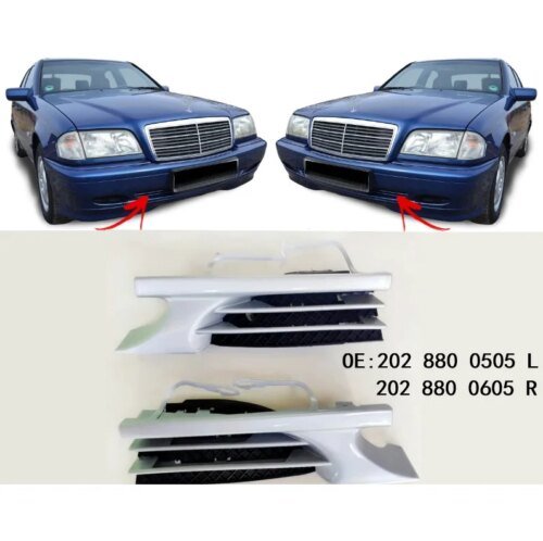 المصد الأمامي غطاء مقطورة سحب هوك غطاء لمرسيدس W202 1998-2001