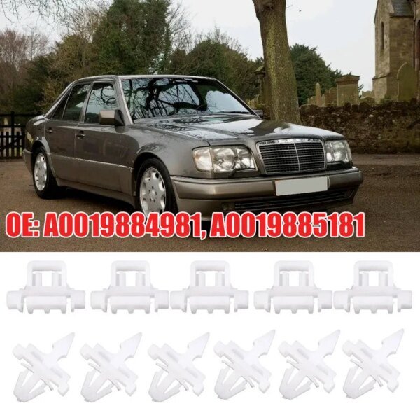 30 قطعة ل Sacco 190 W201 W124 A124 S124 سيارة الجانب الباب صب تقليم مقاطع ثابتة أ 0019884981   أ 0019885181   اكسسوارات السيارات