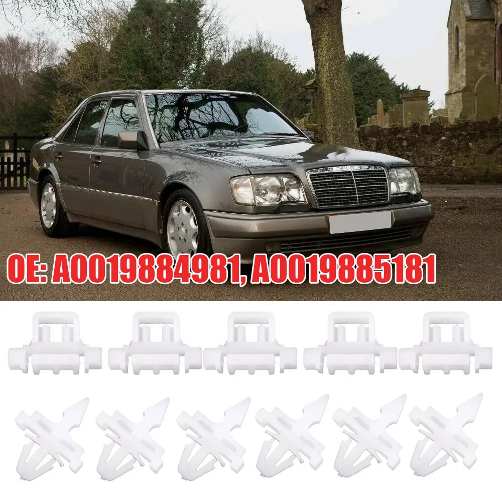 30 قطعة ل Sacco 190 W201 W124 A124 S124 سيارة الجانب الباب صب تقليم مقاطع ثابتة أ 0019884981   أ 0019885181   اكسسوارات السيارات