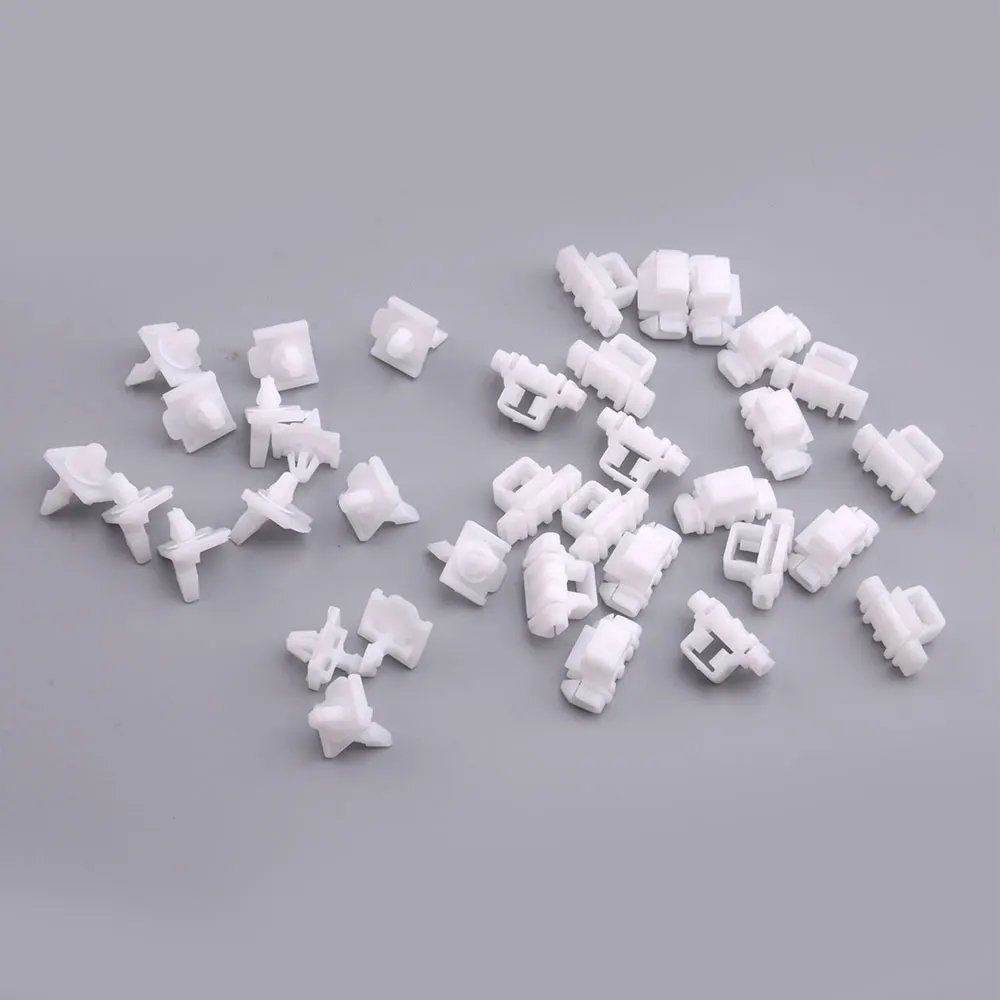 30 قطعة ل Sacco 190 W201 W124 A124 S124 سيارة الجانب الباب صب تقليم مقاطع ثابتة أ 0019884981   أ 0019885181   اكسسوارات السيارات