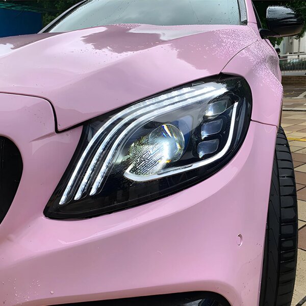 لبنز W205 C180 C200 C220 C22d C230 C160 2015-2021 سيارة الجبهة ضوء ترقية مايباخ LED عدسة المصباح الأمامي مجموعة عالية الجودة