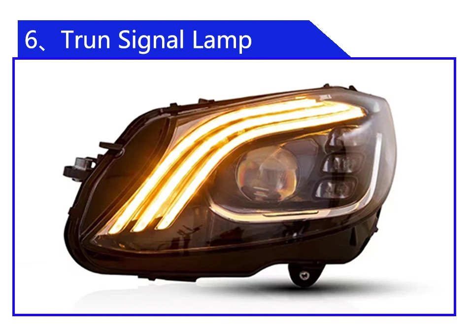 لبنز W205 C180 C200 C220 C22d C230 C160 2015-2021 سيارة الجبهة ضوء ترقية مايباخ LED عدسة المصباح الأمامي مجموعة عالية الجودة