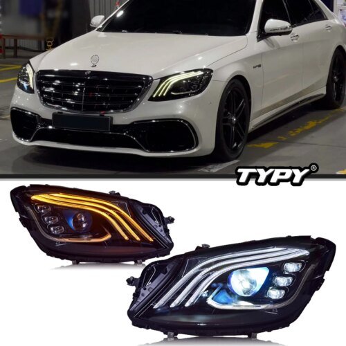 LED المصابيح الأمامية الجمعية لمرسيدس بنز S-Class S الفئة W222 2014-2018 المصابيح الأمامية سيارة LED ضوء DRL بدوره إشارة