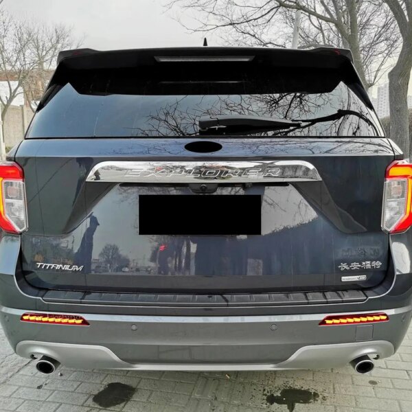 مصد إضاءة LED للسيارة Ford Explorer 2019 2020 2021 2022 مصباح الضباب الخلفي ضوء الفرامل عاكس إشارة الانعطاف الديناميكي
