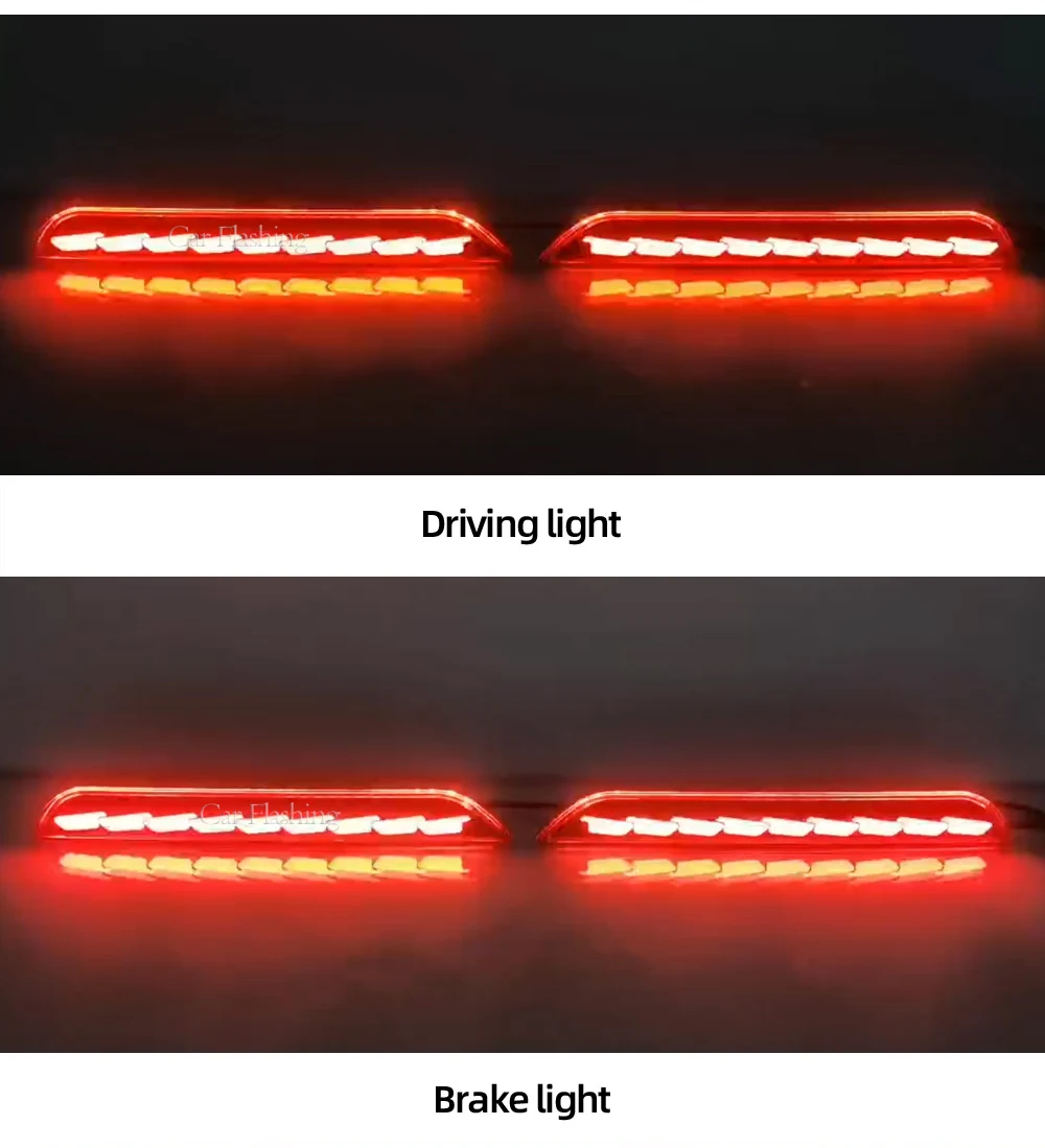 مصد إضاءة LED للسيارة Ford Explorer 2019 2020 2021 2022 مصباح الضباب الخلفي ضوء الفرامل عاكس إشارة الانعطاف الديناميكي