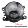 BINGWFPT ل لينكولن الملاح الملاح MK3 U326 U418 2007-2014 سيارة الجبهة مزدوجة LED أضواء الضباب مصباح DRL H11 12 فولت الضباب الخفيف