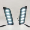 1 مجموعة LED النهار تشغيل ضوء DRL يوم ضوء لفورد رينجر 2012 2013 2014 الجبهة شواء مصباح اكسسوارات السيارات الضباب مصباح