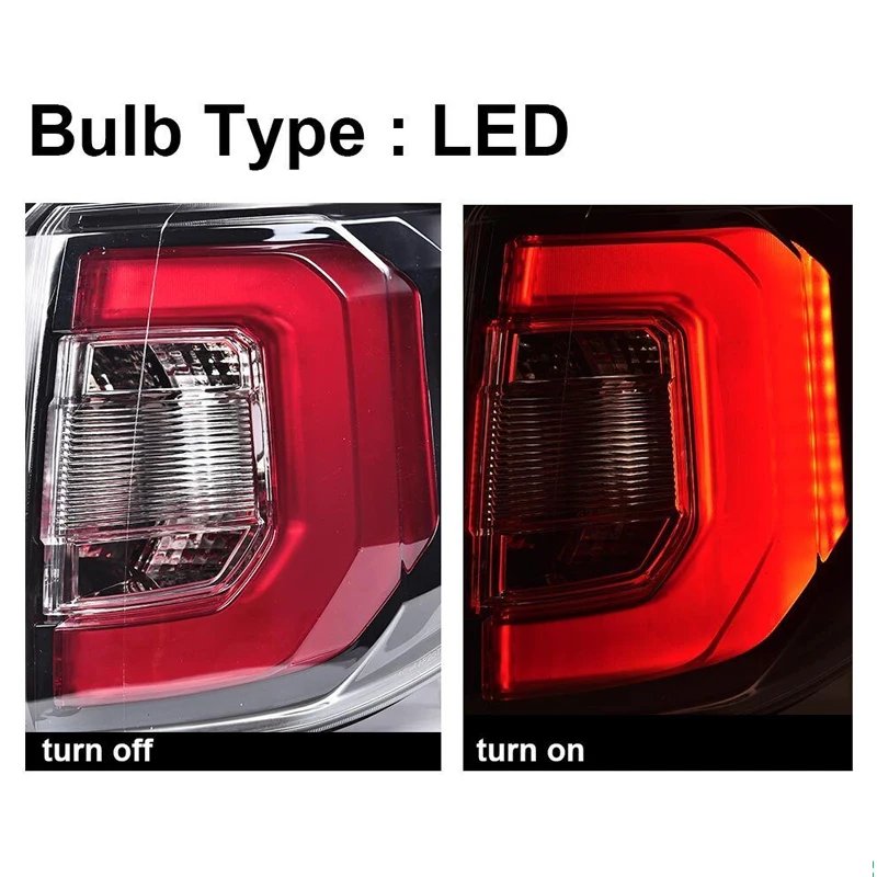 LED الذيل ضوء ل جي إم سي أكاديا 2013 ، 2014 ، 2015 ، 2016 ، سيارة الخلفية بدوره إشارة ، مصباح الفرامل ، القيادة ضوء ، 84051375-PFM ، 84051376-PFM