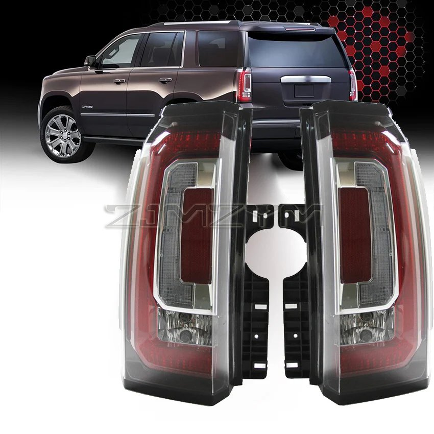 LED سيارة الخلفية أضواء خلفية ل جي إم سي يوكون 2015 2016 2017 2018 2019 2020 الفرامل الذيل وقف مصباح الجمعيات اكسسوارات السيارات