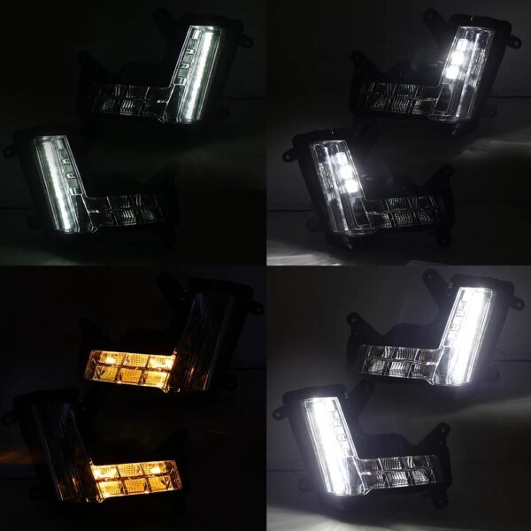 مصابيح الضباب لـ Escalade ESV-cadilloy ، مصباح أمامي DRL بدون فرامل تصادم ، إكسسوارات السيارة