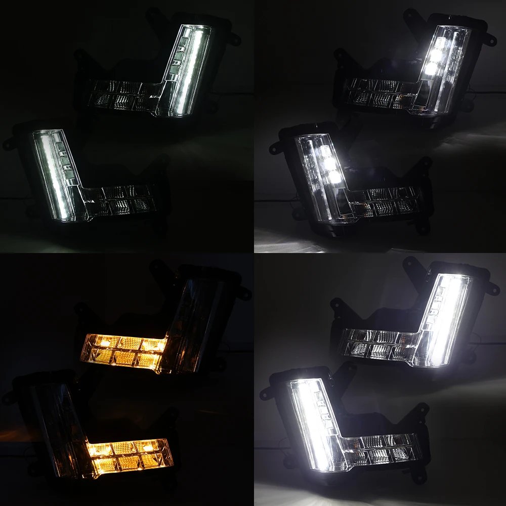 مصابيح الضباب لـ Escalade ESV-cadilloy ، مصباح أمامي DRL بدون فرامل تصادم ، إكسسوارات السيارة