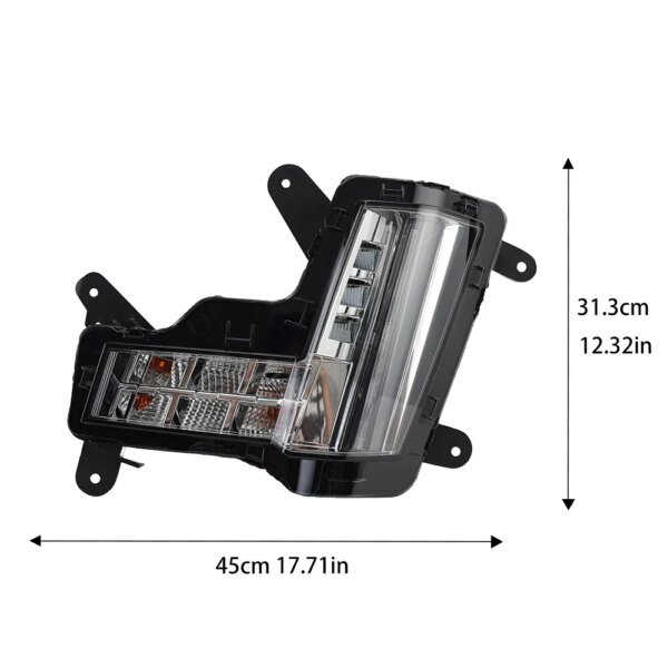 مصابيح الضباب لـ Escalade ESV-cadilloy ، مصباح أمامي DRL بدون فرامل تصادم ، إكسسوارات السيارة