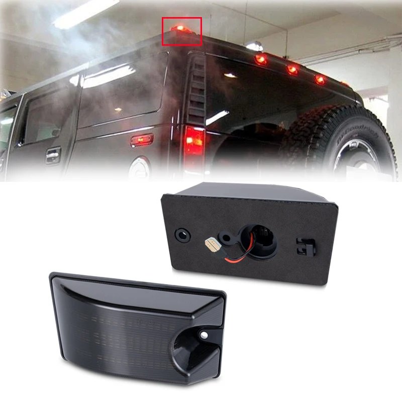 LED بدوره إشارة الجبهة المصد الخلفي ، الجانب ماركر أضواء ل هامر H2 2003-2009 ، باب السيارة DRL النهار تشغيل مصابيح ، Canbus ، 2 قطعة