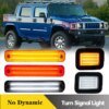 LED بدوره إشارة الجبهة المصد الخلفي ، الجانب ماركر أضواء ل هامر H2 2003-2009 ، باب السيارة DRL النهار تشغيل مصابيح ، Canbus ، 2 قطعة